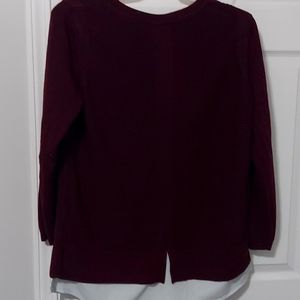 Maroon sweater top XL